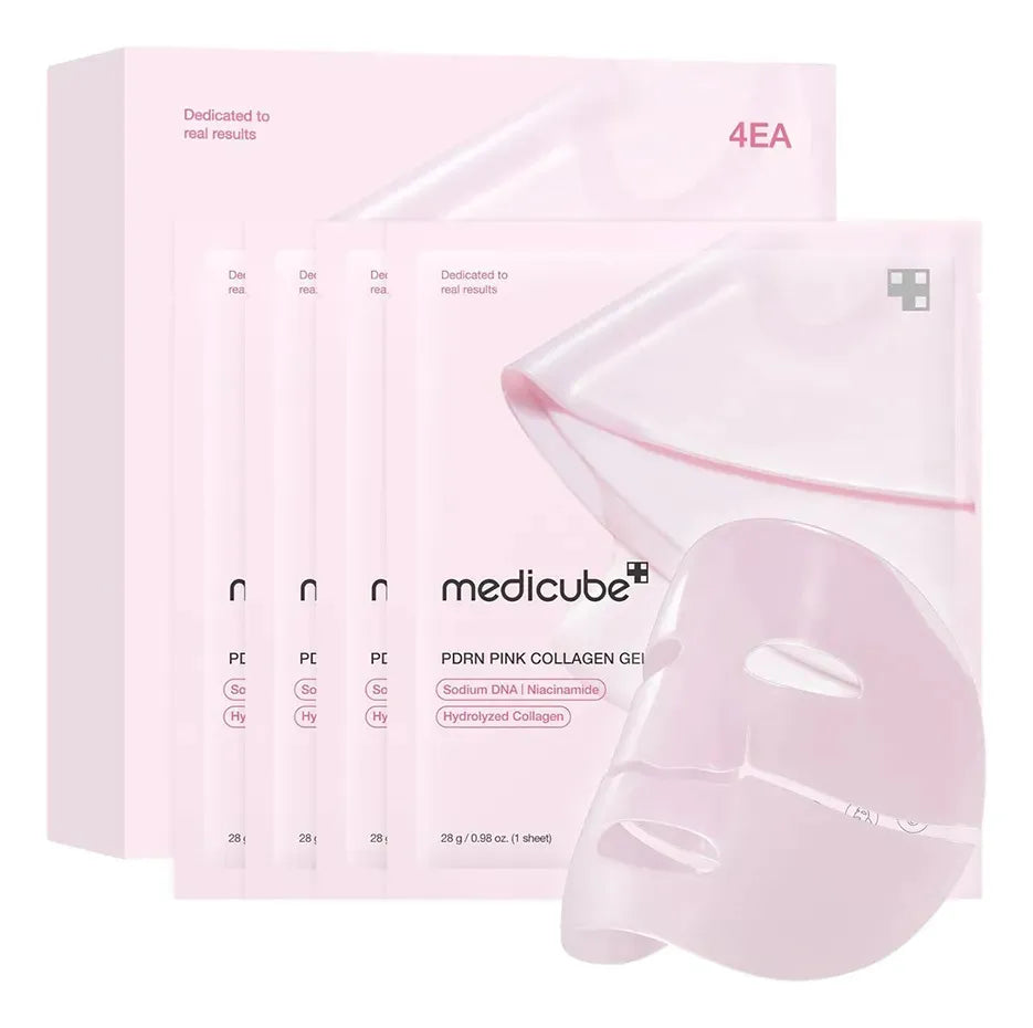 Máscara Colágeno Medicube Pdrn Rosa Hidratante Coreana 4unit