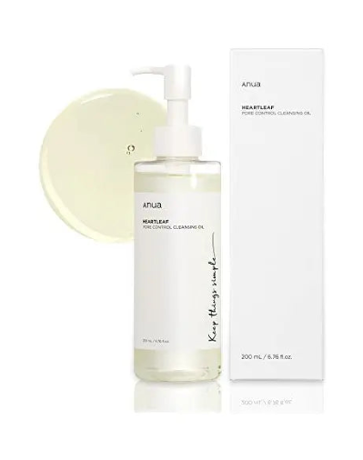 Óleo de Limpeza Facial Coreano Anua Heartleaf para Cravos 200 ml