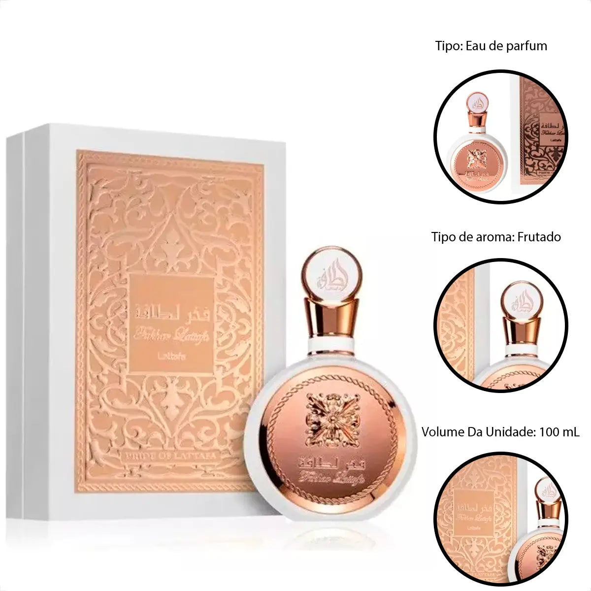 Fakhar Rose Eau De Parfum 100 Ml