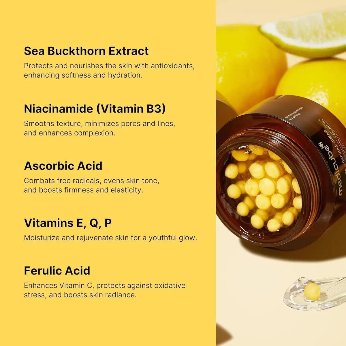 Medicube Deep Vitamin C Hidratante Facial Capsula Golden 55g