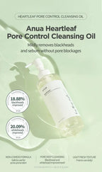 Óleo de Limpeza Facial Coreano Anua Heartleaf para Cravos 200 ml