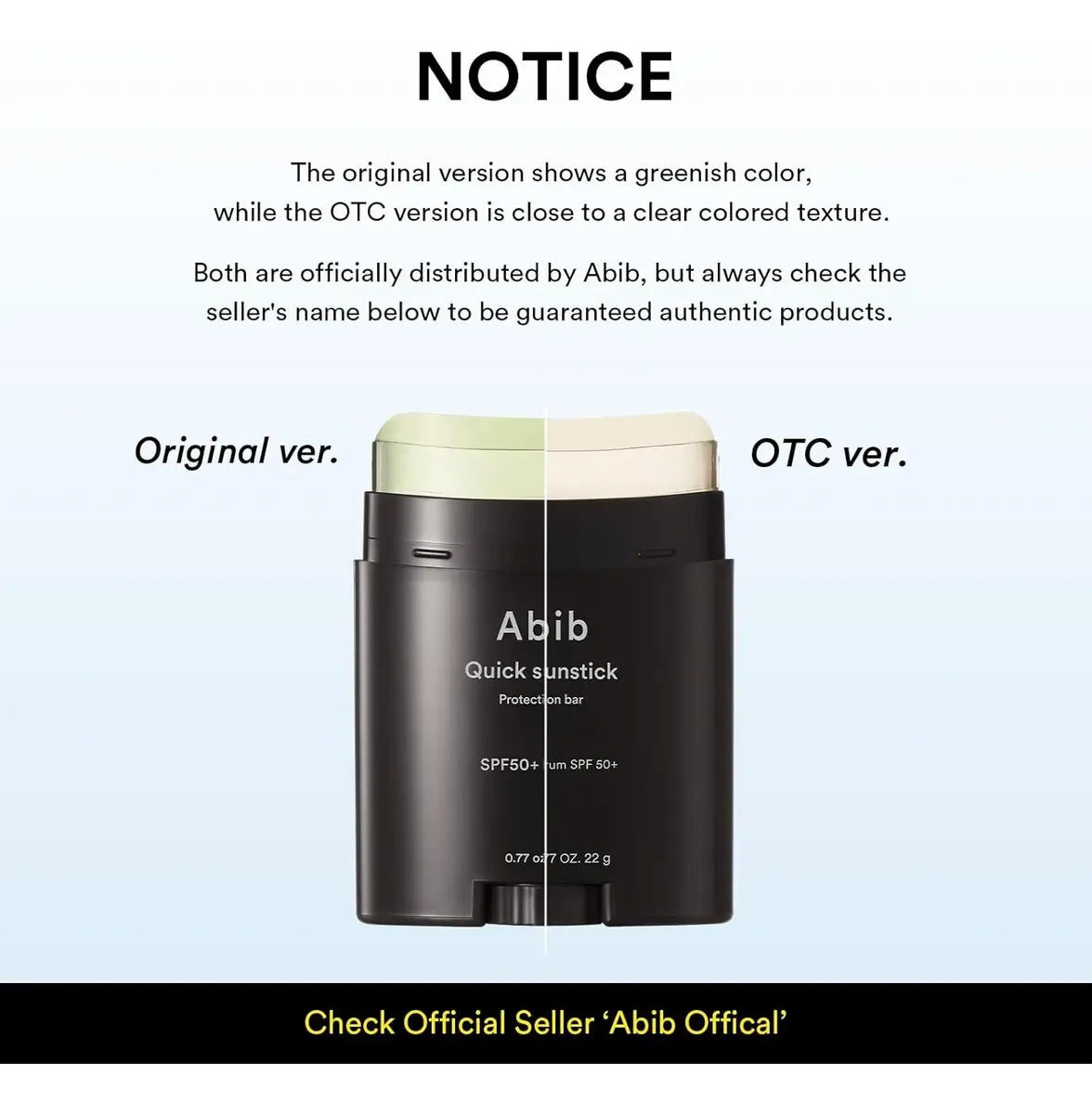 Abib Quick Sunstick Protetor Solar Bastão 22gr - Spf50+