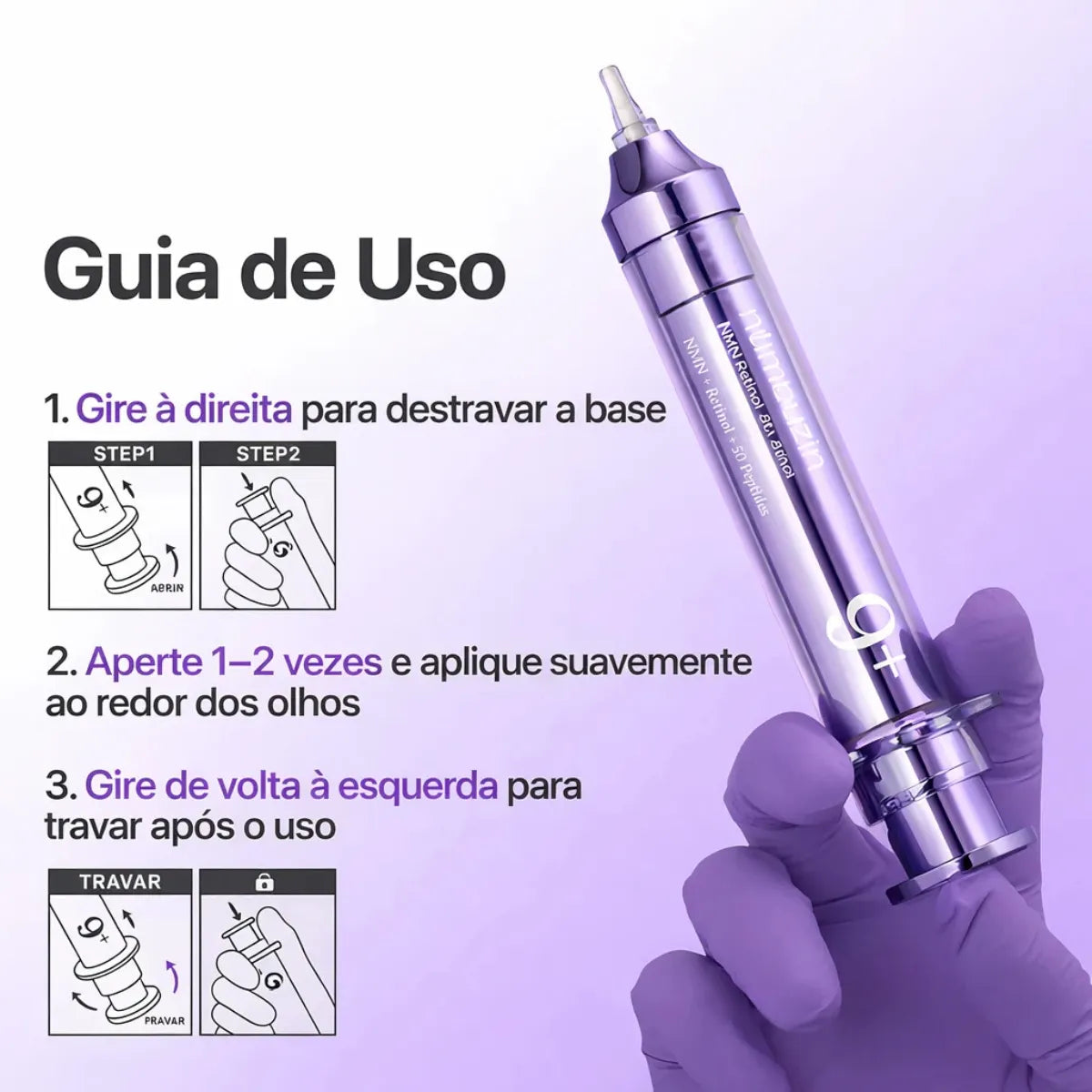 Numbuzin 9+ Creme Olhos Retinol + Peptides Anti Rugas Pele