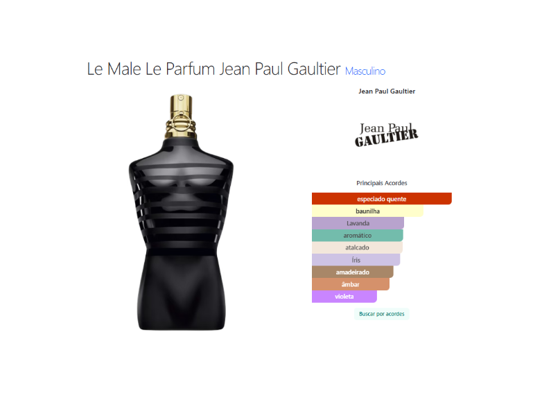 Le Male Le Parfum Eau De Parfum Intense 125ml