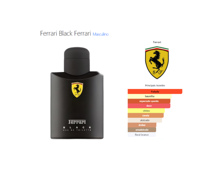 Ferrari Black 125ml Edt Masculino
