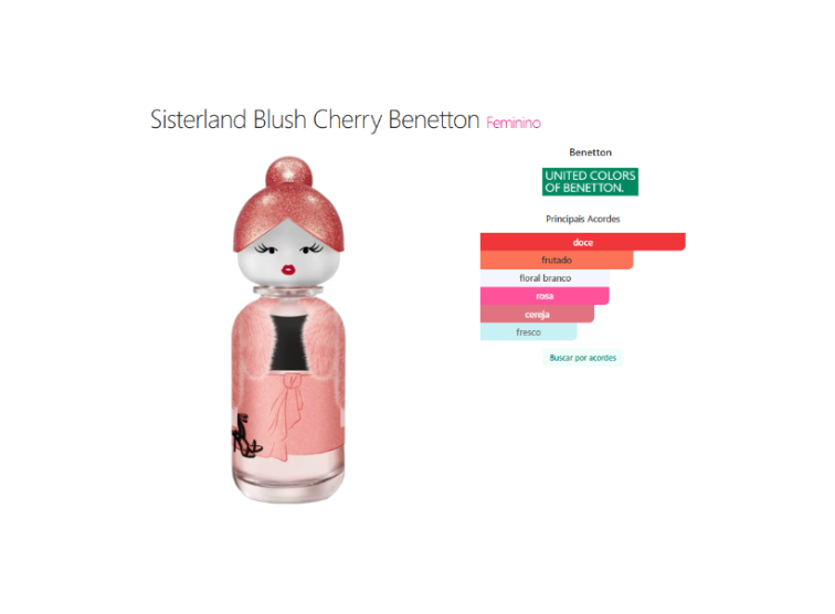 Benetton United Colors Sisterland Blush Cherry Eau de Parfum 80 ml
