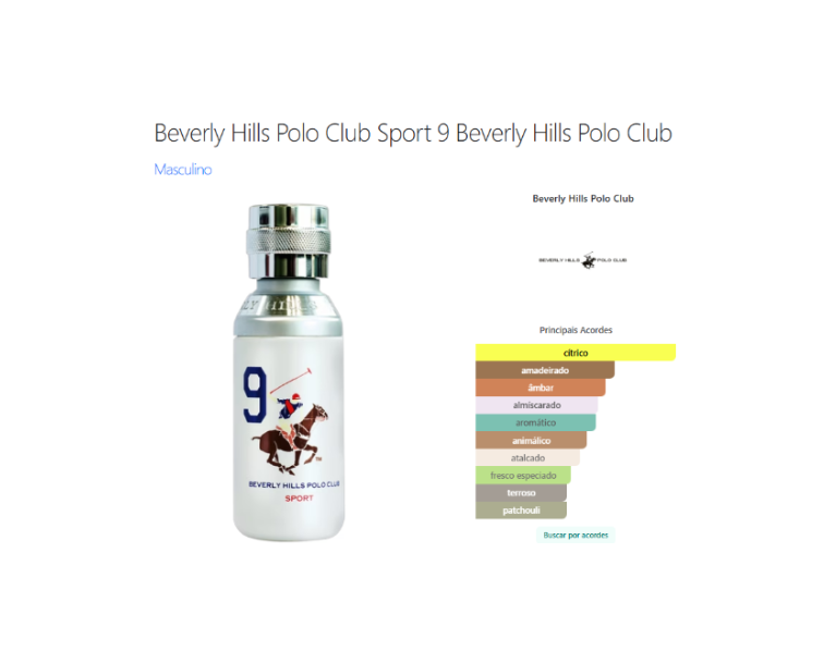 Beverly Hills Polo Club Sport For Men No 9 EDT - 50ml