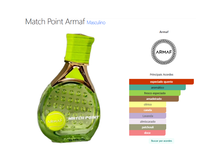 Match Point Armaf | Eau De Parfum | 100ml